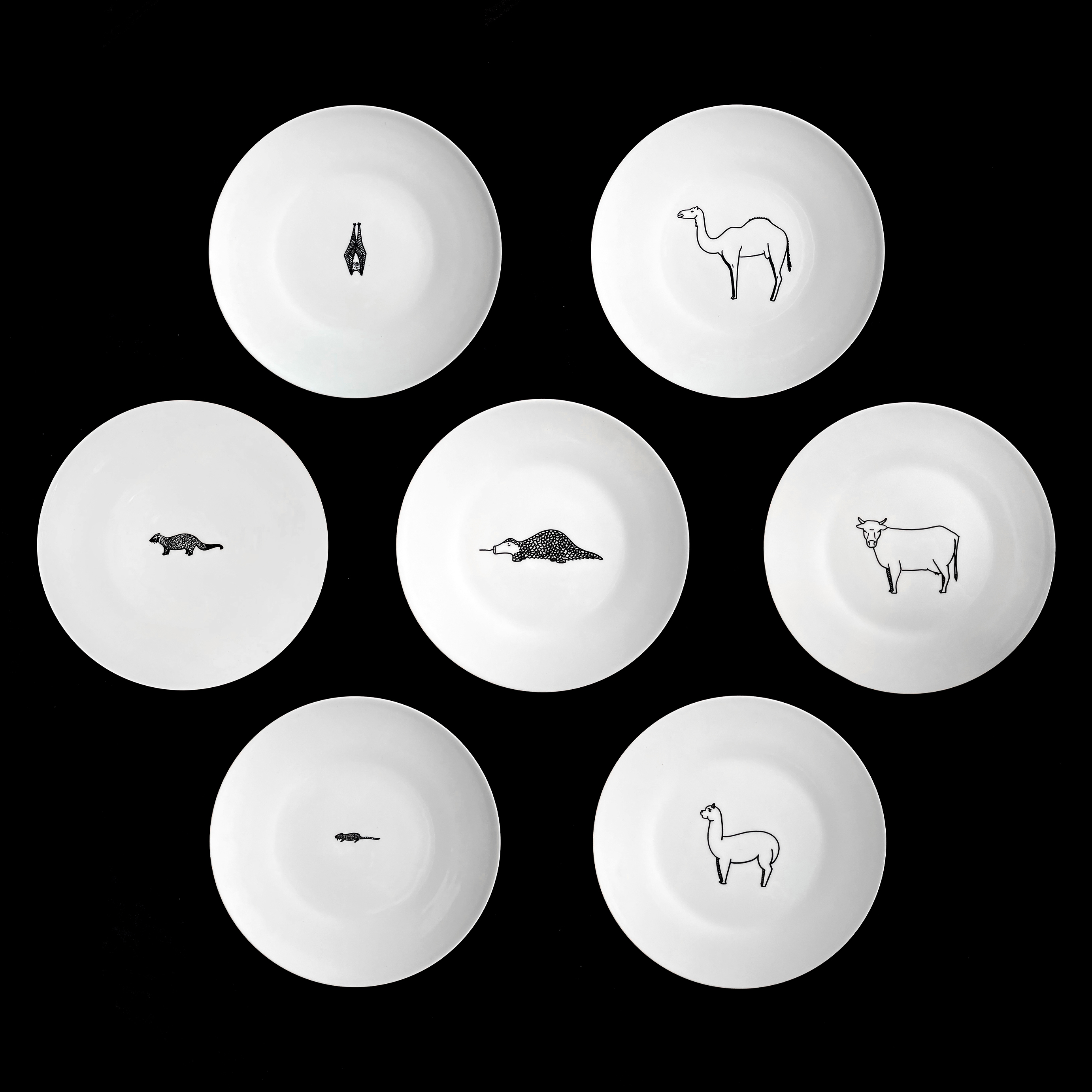 Assiettes avec animaux
